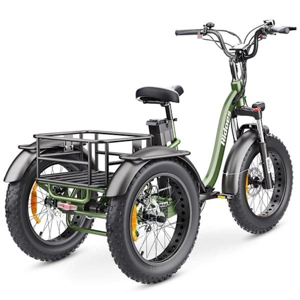 Sammenklappelig elektrisk trehjulet cykel Hidoes ET1 - 750W 48V 20Ah - Grøn