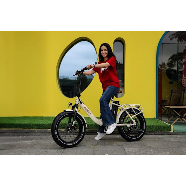 Hopfällbar elcykel Onesport OT16 Max, 20", 500W motor 48V 18Ah batteri, stöd för app