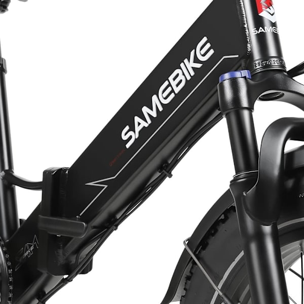 Taittuva sähköpyörä SAMEBIKE LOTDM200-II, moottori 750W 48V, älykäs NFC