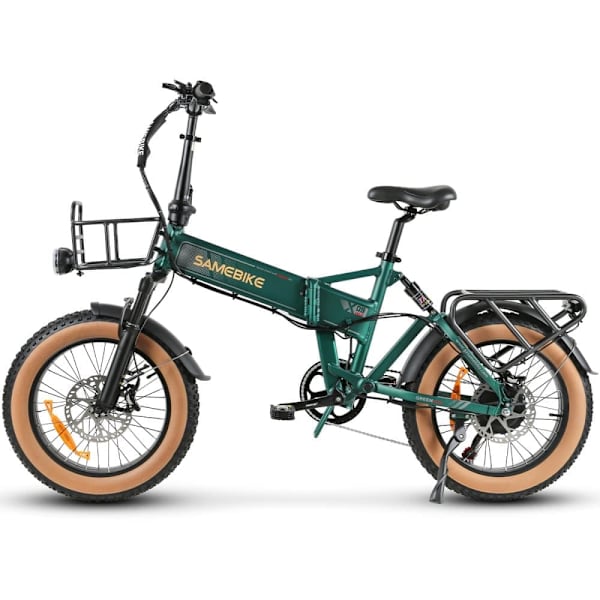 Sähkömaastopyörä SAMEBIKE XWLX09-II, moottori 1000 W, akku 48 V 15 Ah, kokoontaitettava