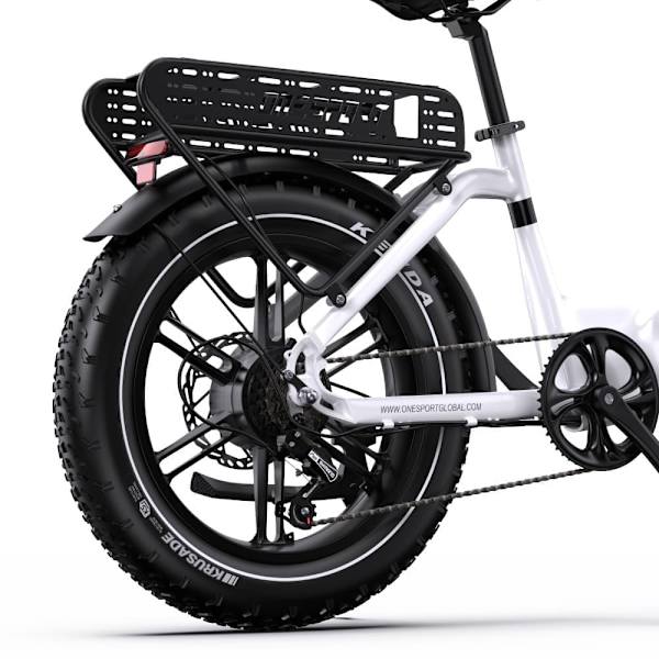 Onesport OT08 paksurenkainen sähköpyörä, moottori 48V 500W, Shimano 7 vaihdetta, tuki sovellukselle