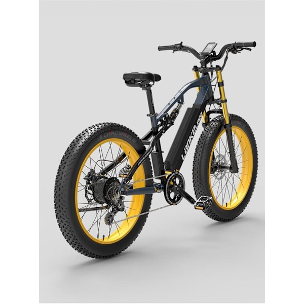 Elektrisk mountainbike Lankeleisi RV700, motor 48V 1000W, 26″ tykke dæk, Explorer elektrisk jagtcykel
