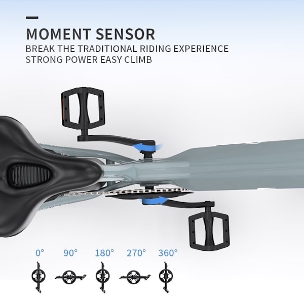 Elcykel för stad OneSport OT05, 27,5", 36V 250W motor, supportapp