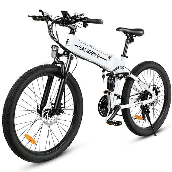 Taittuva sähkömaastopyörä SAMEBIKE LO26-II-FT, 900W 48V 14Ah, hydraulinen jarru