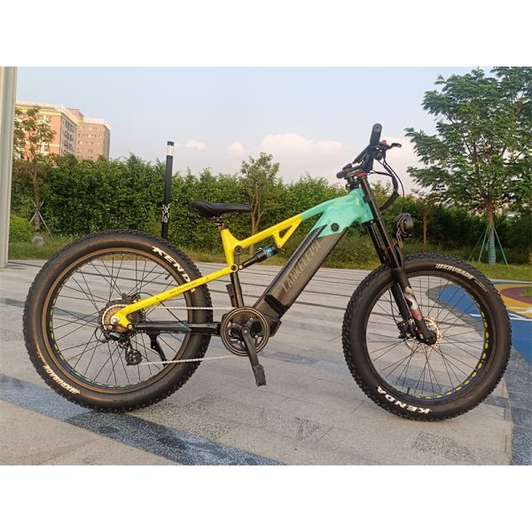 El-mountainbike LANKELEISI RV800 Plus, Bafang-motor 750W, 48V 20Ah Samsung-batteri