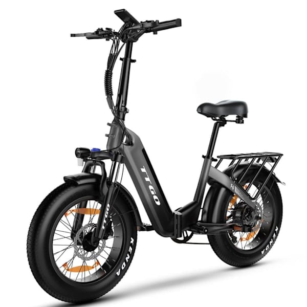 Taittuva sähköpyörä TTGO F6, 250 W, vääntömomentti 45 Nm, 25 Ah, vihreä