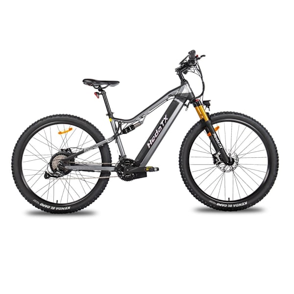 El-mountainbike HedaTX TX19, 29", 1000W motor 48V 19.2Ah batteri Grå