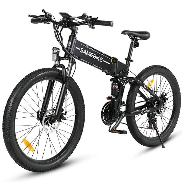 Taittuva sähkömaastopyörä SAMEBIKE LO26-II-FT, 900W 48V 14Ah, hydraulinen jarru