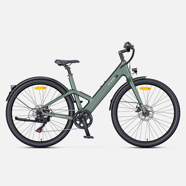 Kolfiber City Elcykel ENGWE MAPFOUR N1 AIR, Motor 36V 250W Grön Step-Thru