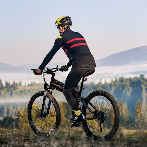 Taittuva sähkömaastopyörä SAMEBIKE LO26-II-FT, 900W 48V 14Ah, hydraulinen jarru