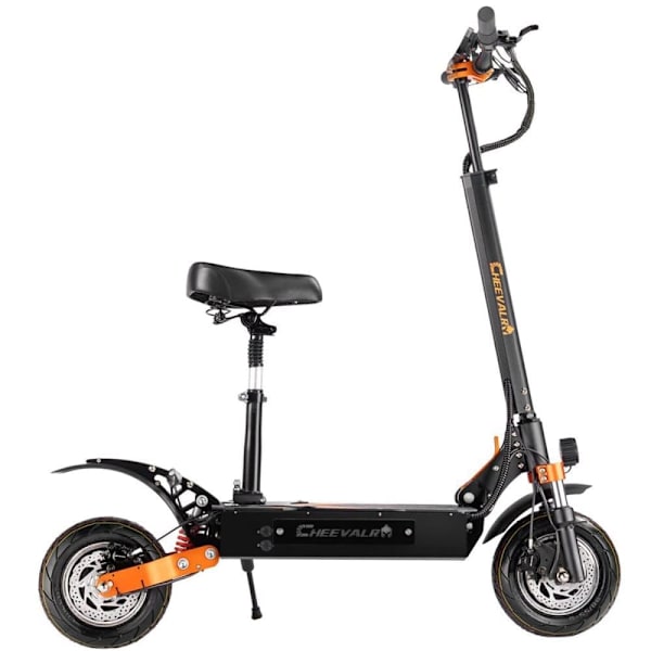 Offroad El-Scooter CHEEVALRY S10, 2*1600W, Dobbelt Motor, 52V 33Ah, Sort