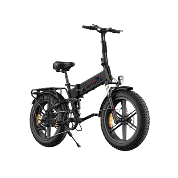 Sammenklappelig elcykel ENGWE Engine X, Motor 48V 250W, Fuld Affjedring, 100 km Rækkevidde Sort