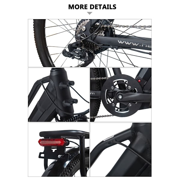 Elcykel Hedatx TXC10, Motor 48V 250W, 19.2Ah Batteri, 9 Växlar