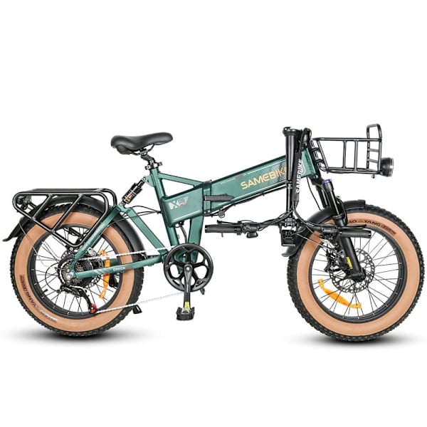 Sähkömaastopyörä SAMEBIKE XWLX09-II, moottori 1000 W, akku 48 V 15 Ah, kokoontaitettava