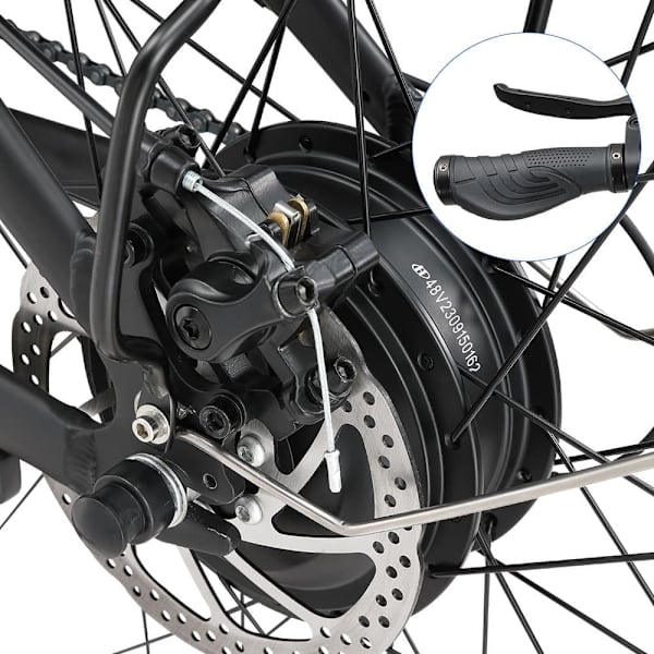 Elcykel HALO KNIGHT H02, 48V 750W 16Ah, 21-speed, Sort