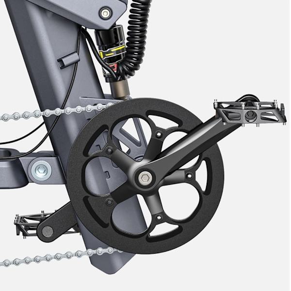 Sammenklappelig elcykel med tykke dæk ENGWE X26, motor 48V 1000W, 19,2Ah & 10Ah dobbeltbatteri, tredobbelt affjedring