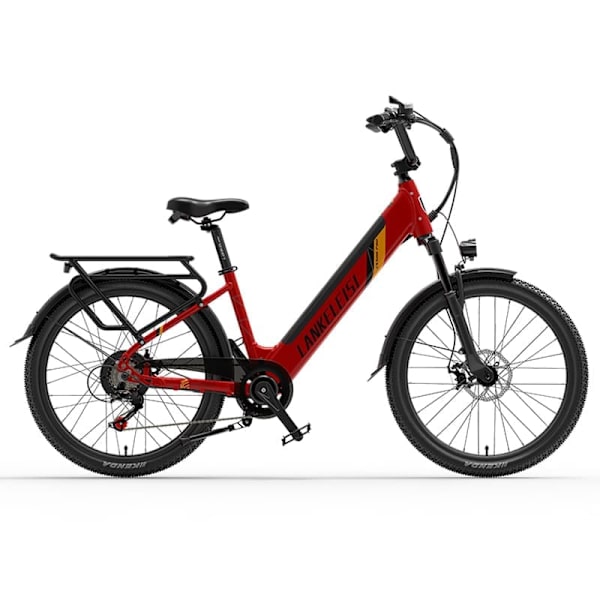 Sähköinen kaupunkipyörä LANKELEISI ES500PRO, 500 W moottori 48 V 14,5 Ah akku 24 tuuman renkaat huippunopeus 32 km/h