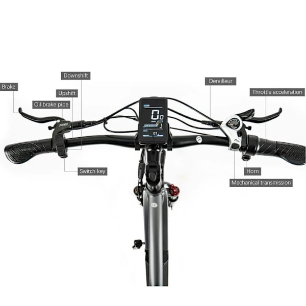 Pendlarelcykel CMACEWHEEL L26, 26", 950W 48V 17Ah