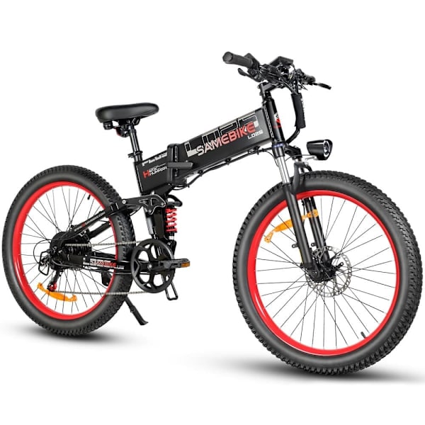 Hopfällbar elcykel SAMEBIKE LO26-Plus, 1000W motor, 48V 15Ah batteri
