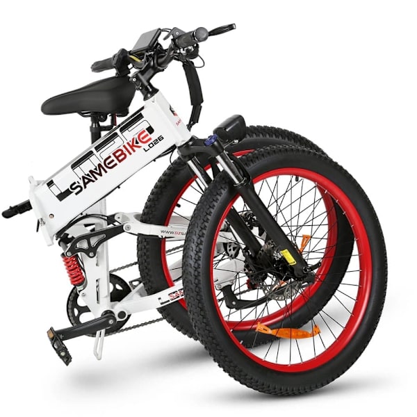Hopfällbar elcykel SAMEBIKE LO26-Plus, 1000W motor, 48V 15Ah batteri