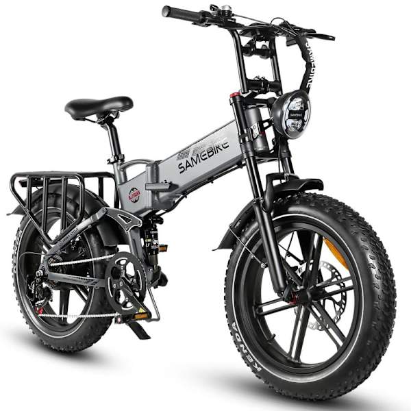 Hopfällbar terrängcykel SAMEBIKE RS-A02, Motor 1200W, Fullfjädring