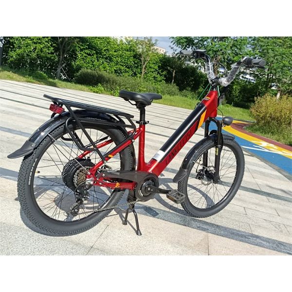 Elektrisk bycykel LANKELEISI ES500PRO, 500W motor 48V 14.5Ah batteri 24'' dæk 32 km/t maks. hastighed