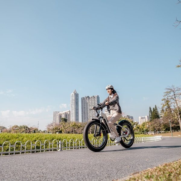 Elektrisk fatbike RZOGUWEX S9, 48V 25AH batteri, 1000W motor, 26", hvid