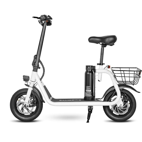 Taittuva sähköpotkulauta istuimella SAMEBIKE SM-C01, 350W 10.4Ah, 12 tuumaa