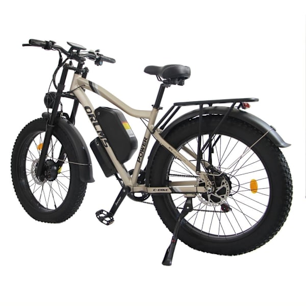 Elmountainbike Orlms MX500, 2*1000W motor, 52V 25Ah batteri, 26", helfjädring