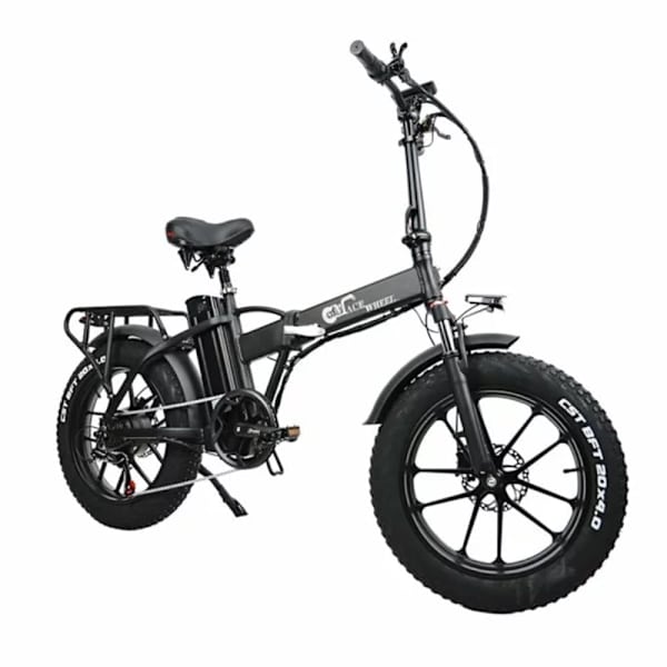 Hopfällbar elektrisk fatbike CMACEWHEEL GW20, 750W 18Ah, svart