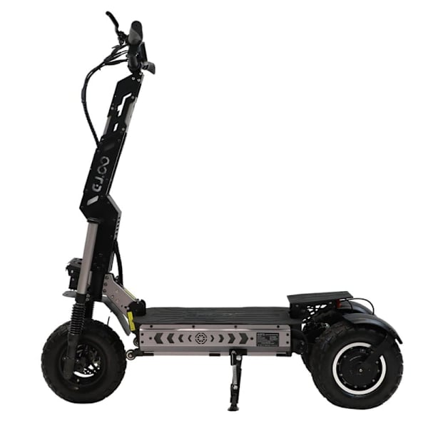 Trehjulet elektrisk løbehjul OOTD T30, 3200W, dobbelt motor, med dobbelt oplader, sort