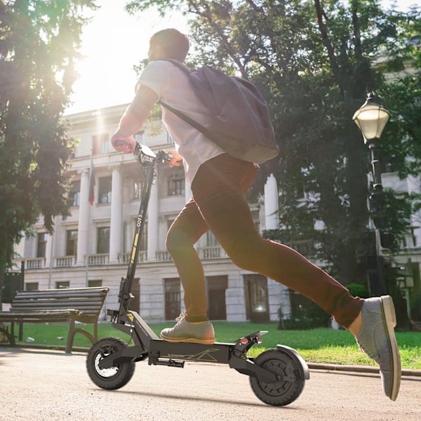 Taittuva sähköpotkulauta OOTD T10, 11", täysjousitus, 48V 500W, musta