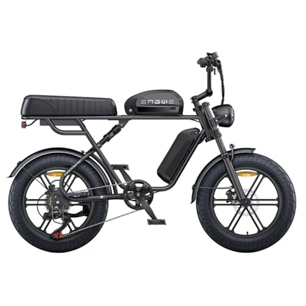 Sähköpyörä ENGWE M1, moottori 48V 250W, kahdelle matkustajalle Musta Dual Battery 28.6Ah