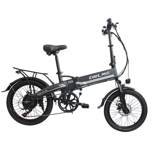 Sammenklappelig elcykel ORLMS S9, 500W motor, 48V 13Ah batteri, 20" pendler-elcykel