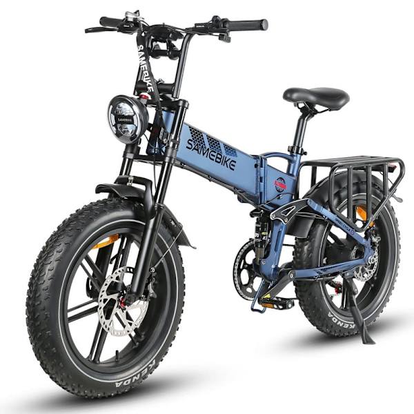 Hopfällbar terrängcykel SAMEBIKE RS-A02, Motor 1200W, Fullfjädring