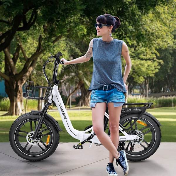 Taittuva sähköpyörä SAMEBIKE C05 Pro, läpiajettava, 36V 500W moottori, paksut renkaat