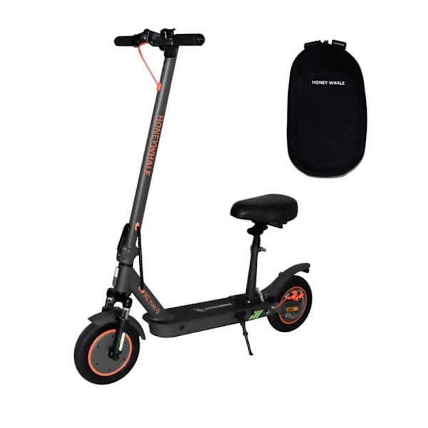 Taittuva sähköpotkulauta satulassa HONEY WHALE M2 MAX-B, moottori 36V 350W, 10” ilmarenkaat