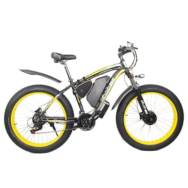 GOGOBEST GF700 26" Elektrisk Mountainbike Dobbelt 500W Motor SHIMANO 27-Speed ​​Gear