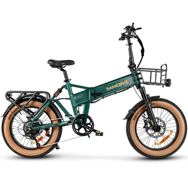 Sähkömaastopyörä SAMEBIKE XWLX09-II, moottori 1000 W, akku 48 V 15 Ah, kokoontaitettava