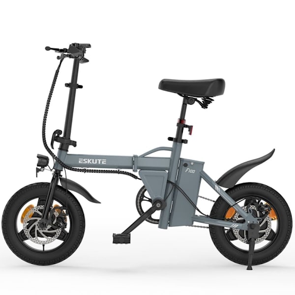 Mini foldbar elcykel ESKUTE F100, 14", 250W motor 36V 9Ah batteri, til piger