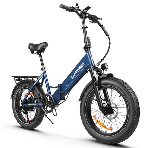 Taittuva sähköpyörä SAMEBIKE LOTDM200-II, moottori 750W 48V, älykäs NFC