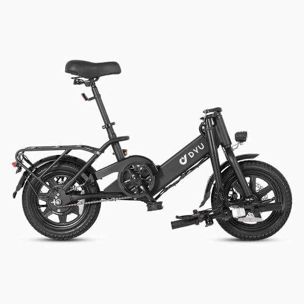 Minikokoon taitettava sähköpyörä DYU C3, 14", moottori 36V 250W, musta