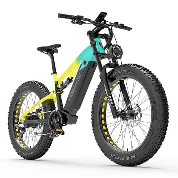 El-mountainbike LANKELEISI RV800 Plus, Bafang-motor 750W, 48V 20Ah Samsung-batteri