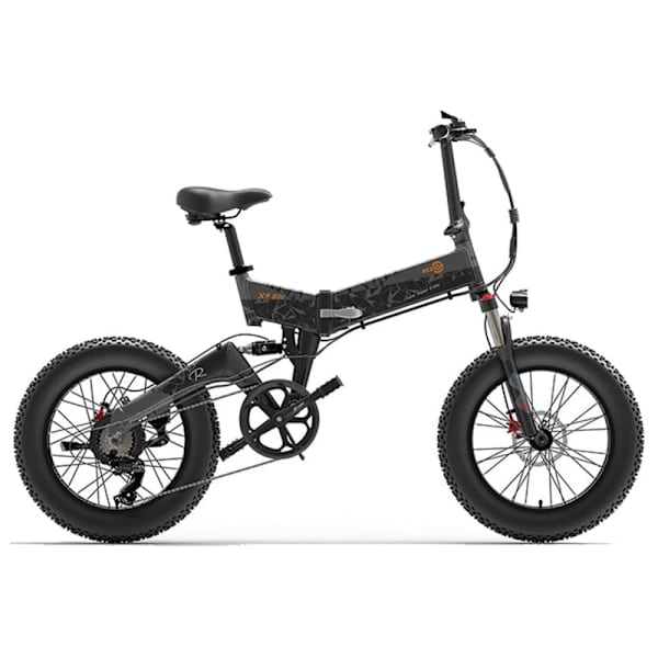 Sähköinen maastopyörä Bezior XF200, taittopyörä, 48V 15Ah, Shimano 7-vaihteinen Musta