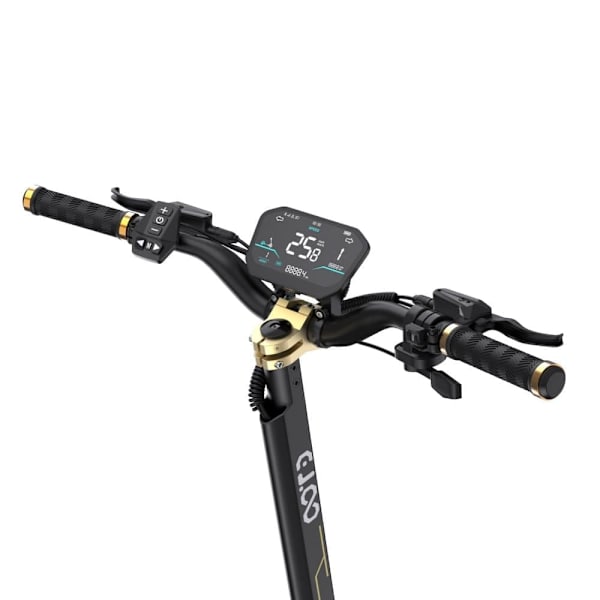 El-scooter OOTD S30, dobbeltmotor, 2400W 52V 23,4Ah, 10", sort