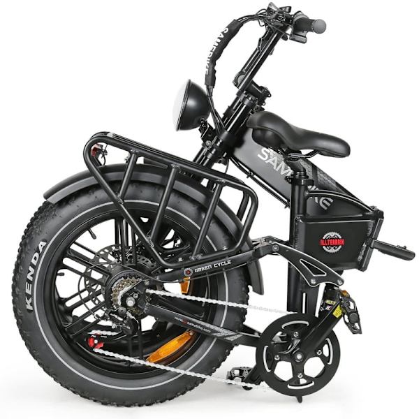 Hopfällbar terrängcykel SAMEBIKE RS-A02, Motor 1200W, Fullfjädring