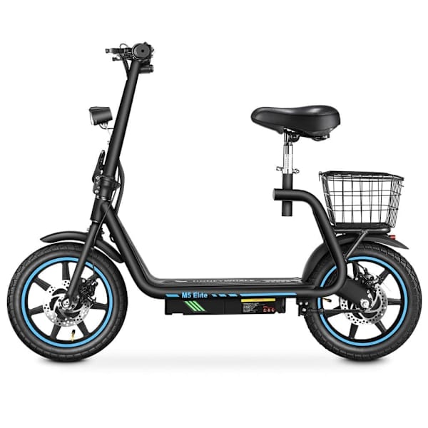 Sähköpotkulauta istuimella BOGIST M5 Elite, 14" renkaat, moottori 48V 500W