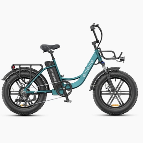 Sähköinen kaupunkipyörä ENGWE L20 BOOST, Step-Thru, moottori 48V 250W, tehonlisäysvääntömomentin anturi Vihreä