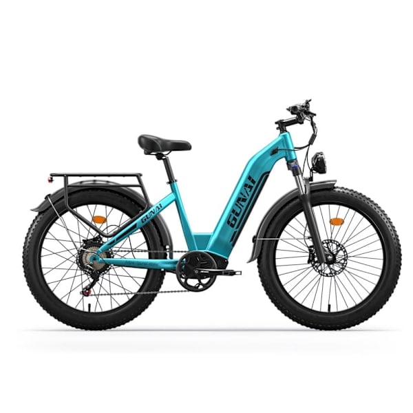 GUNAI-V Elcykel för vuxna 26’’ Step-Thru Pendlings-E-Bike 1000W 48V 21Ah Batteri