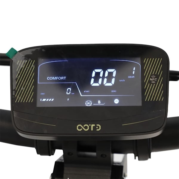 Trehjulet elektrisk løbehjul OOTD T30, 3200W, dobbelt motor, med dobbelt oplader, sort